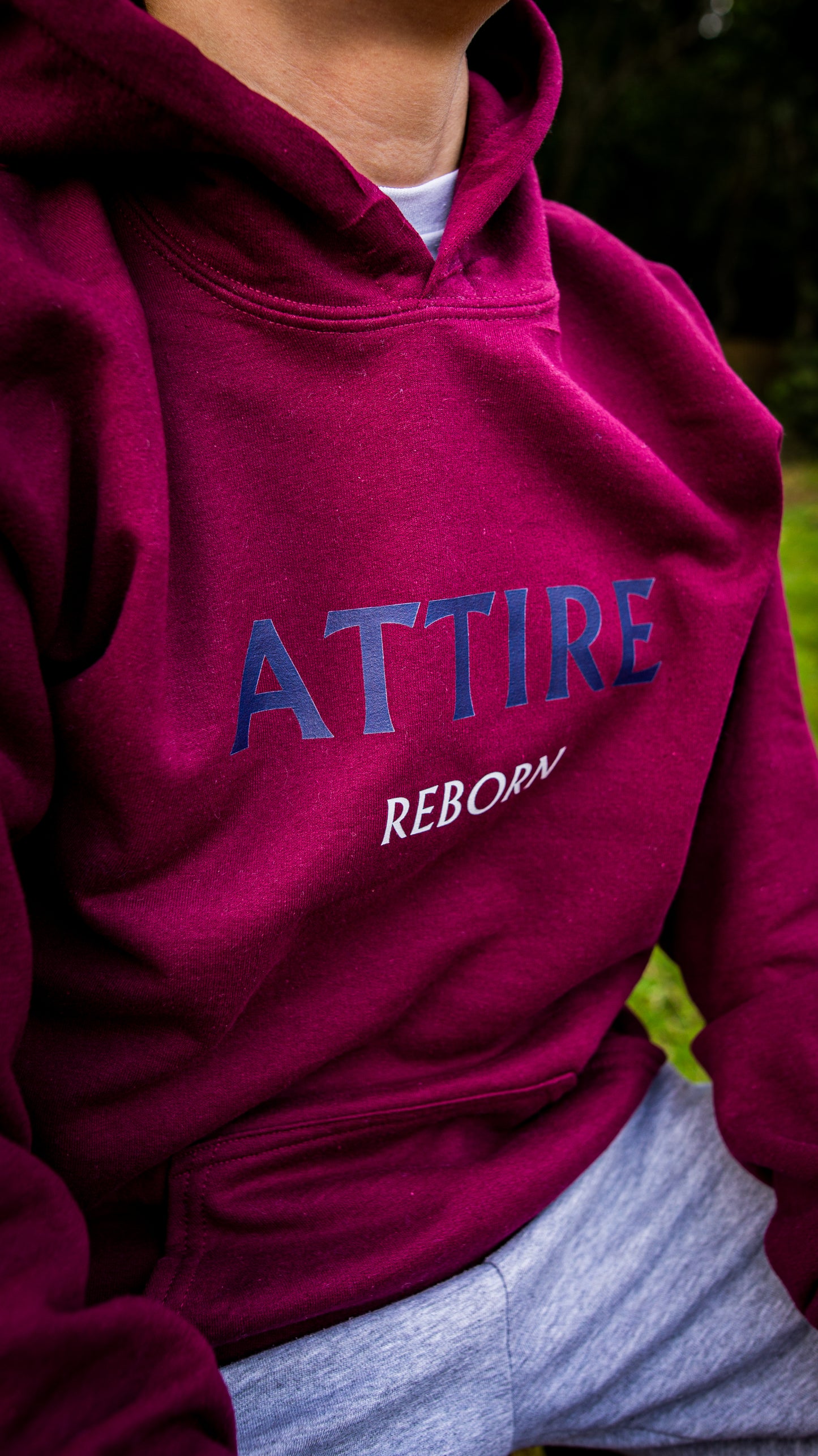 Children's Maroon Hoodie Attire Reborn