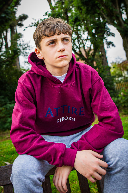 Children's Maroon Hoodie Attire Reborn