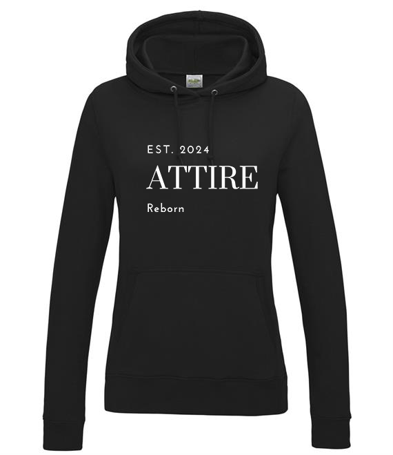 Womens Black Hoodie Attire Reborn