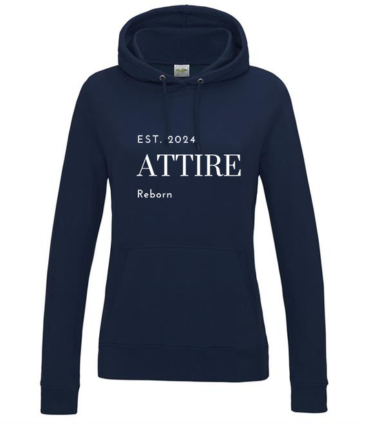 Womens Navy Blue Hoodie Attire Reborn