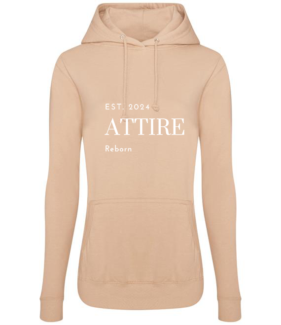 Womens Beige Hoodie Attire Reborn