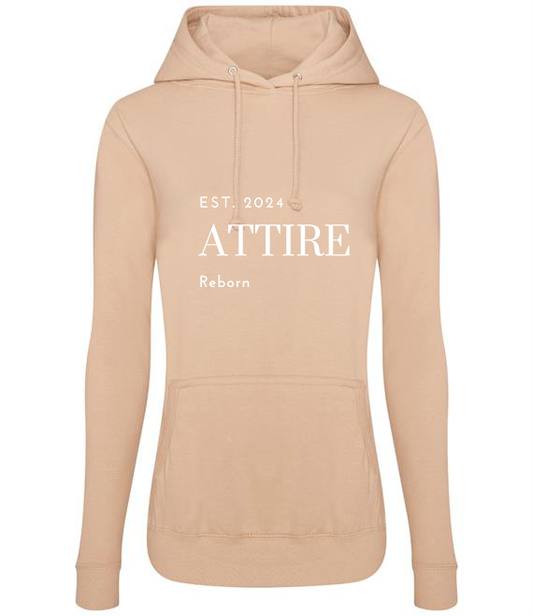 Womens Beige Hoodie Attire Reborn